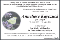eine Anzeige